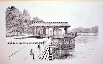 /data/Original Prints/Topography Views, City Views, Landscapes/PAVILION OF SHAH JEHAN ON THE ANASAGAR LAKE, AJMER.jpg